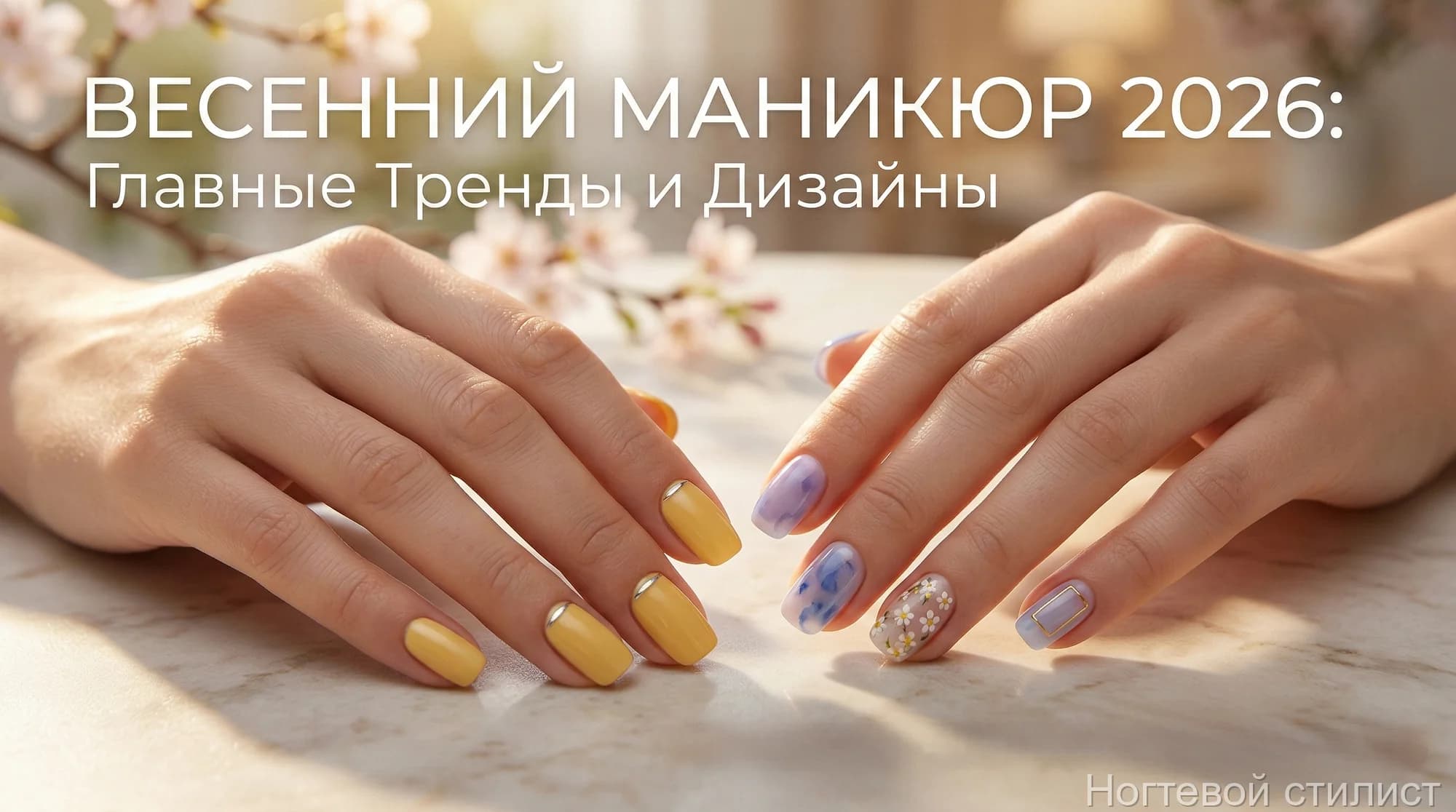 Весенний маникюр 2026: цвета и дизайны нового сезона